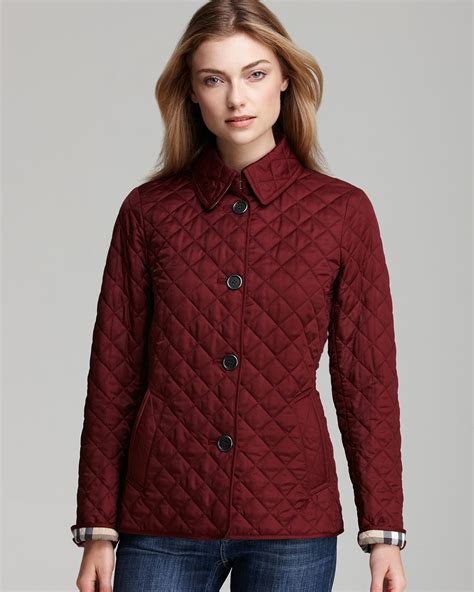 burberry brit copford red|Burberry Brit Fitted Quilted Copford Jacket Women .